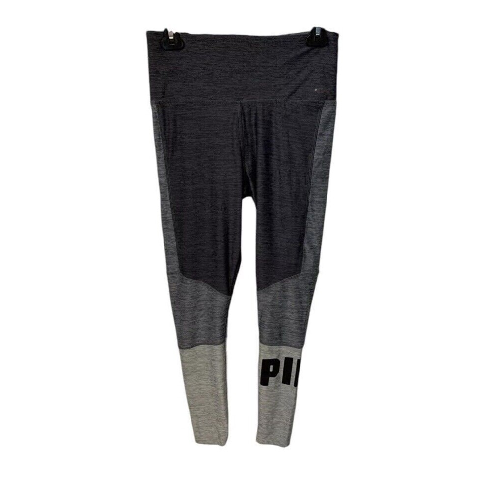 Pink‎ Victoria Secret Ultimate Leggings Size M Workout High Waisted Gray